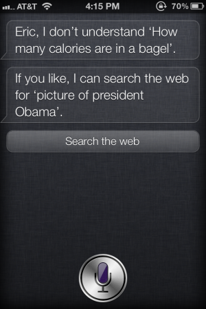 Siri about Obama