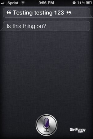 A funny soundcheck with Siri