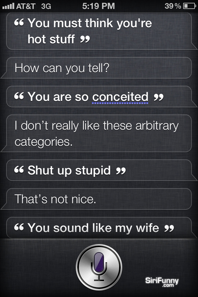You are currently viewing Siri, you must think…