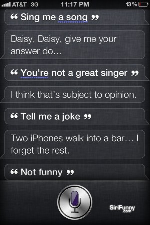 You’re not a great singer, Siri
