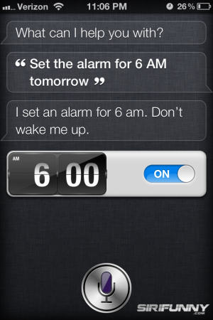 Read more about the article Siri likes to sleep in