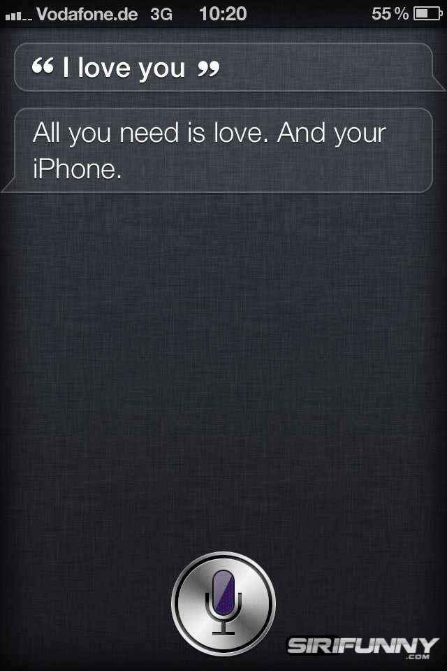 I love you Siri