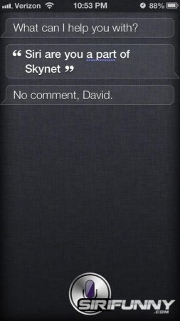 Siri, are you part of Skynet?