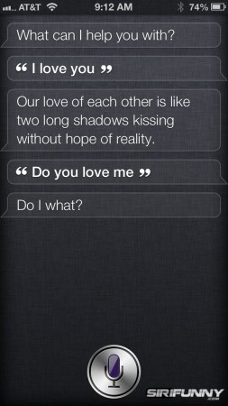 I love you, Siri