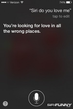 Siri, do you love me?